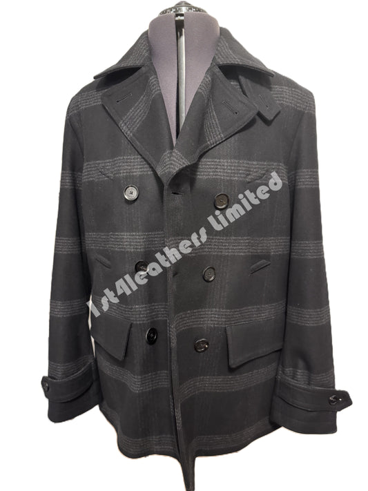BELSTAFF MILFORD PEA COAT JACKET DARK CHARCOAL RRP £895 BNWT