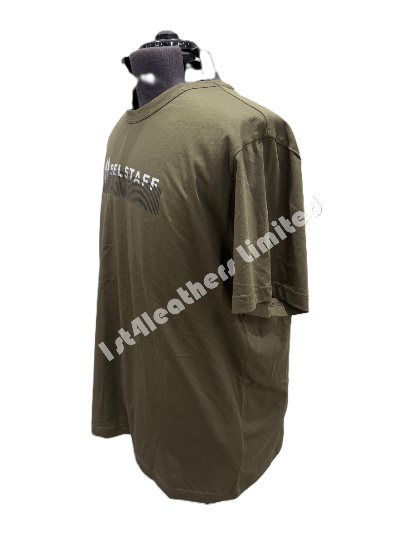 BELSTAFF RADIO PHOENIX COTTON T-SHIRT TRUE OLIVE GREEN RRP £69 BNWT