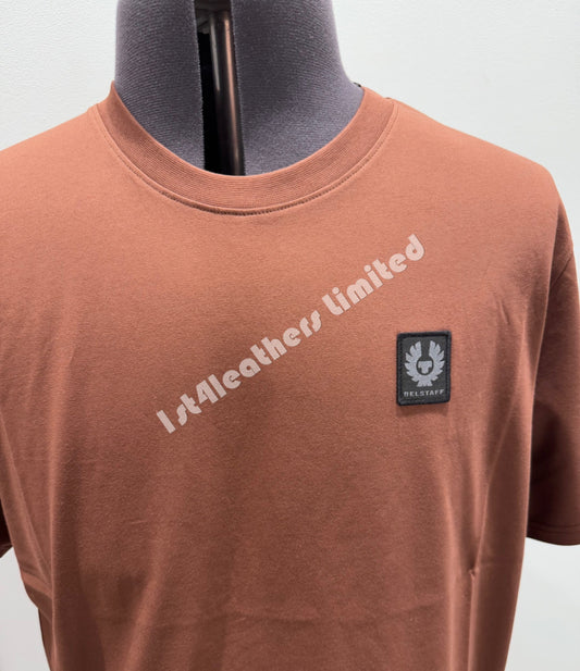 BELSTAFF MONKFORD PHOENIX PATCH T-SHIRT DEEP COPPER RRP £60 BNWT