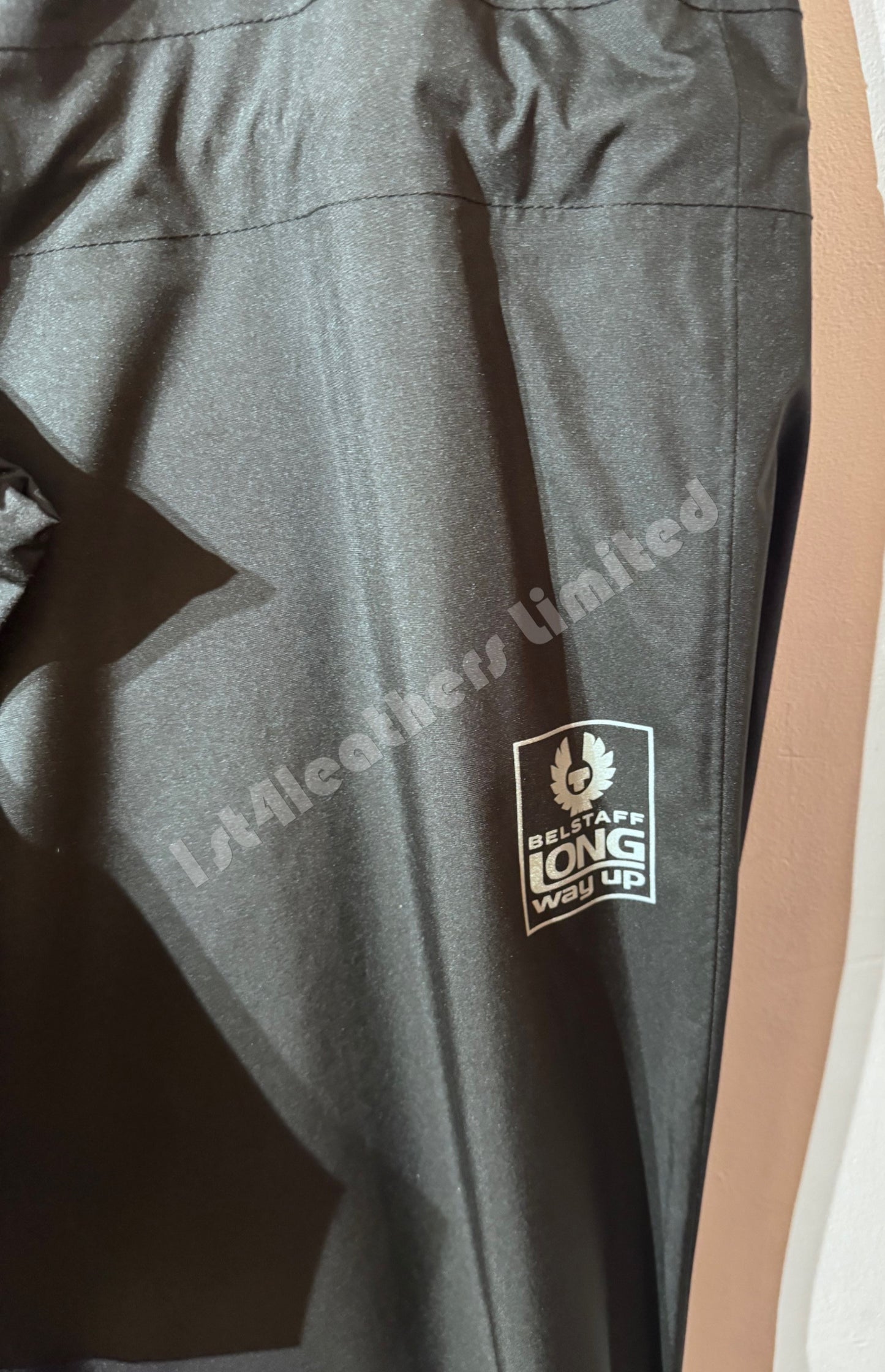 BELSTAFF LONG WAY UP MOTORCYCLE RAIN SUIT TROUSERS BLACK RRP £120 BNWT