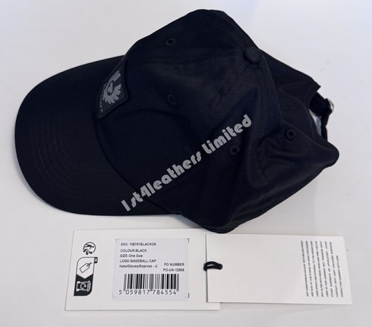 BELSTAFF PHOENIX PATCH COTTON BASEBALL CAP BLACK ONE SIZE BNWT