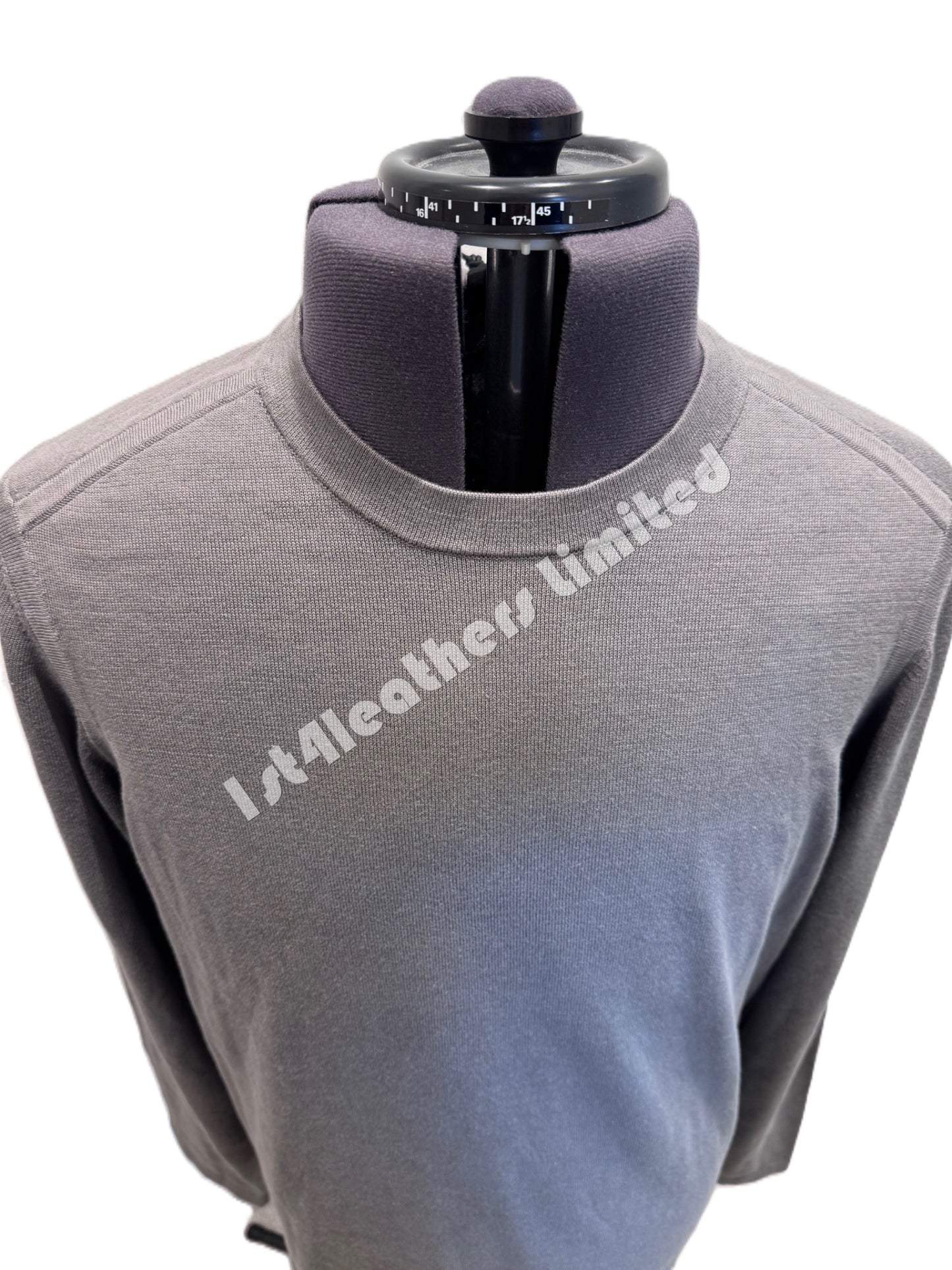 BELSTAFF CURVE CREW NECK COTTON JUMPER GRANITE GREY RRP £150 BNWT