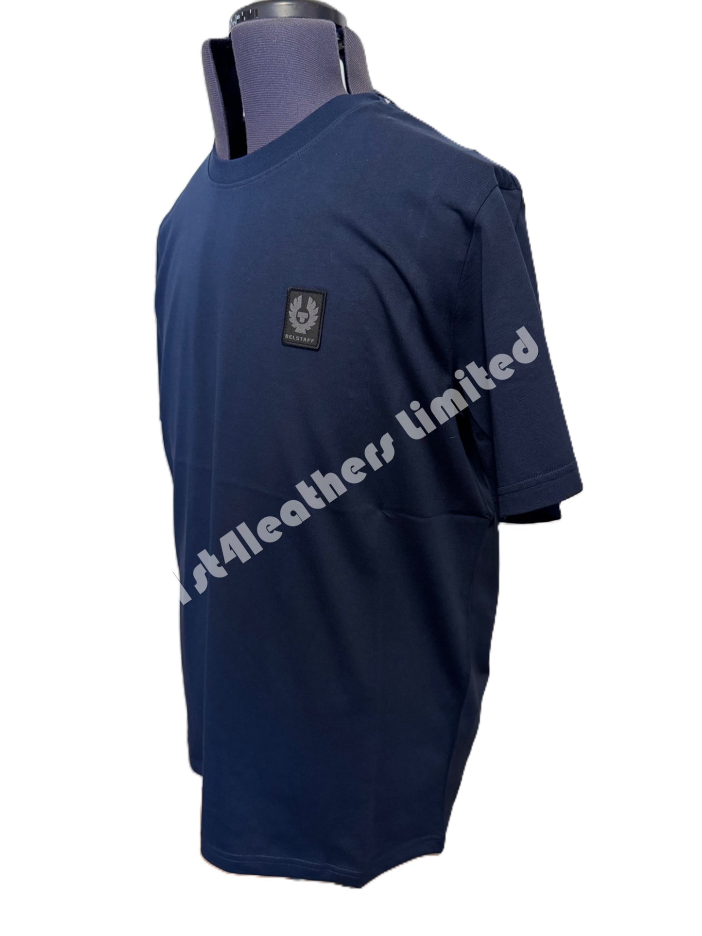 BELSTAFF MONKFORD PHOENIX PATCH T-SHIRT DEEP NAVY BLUE RRP £60 BNWT