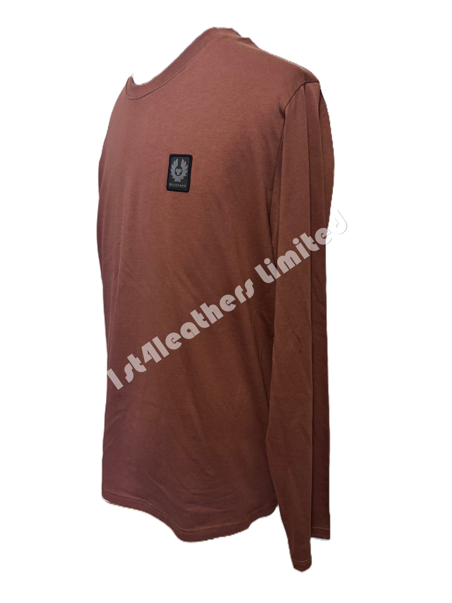 BELSTAFF MONKFORD PHOENIX PATCH LONG SLEEVE T-SHIRT DEEP COPPER RRP£75 NEW