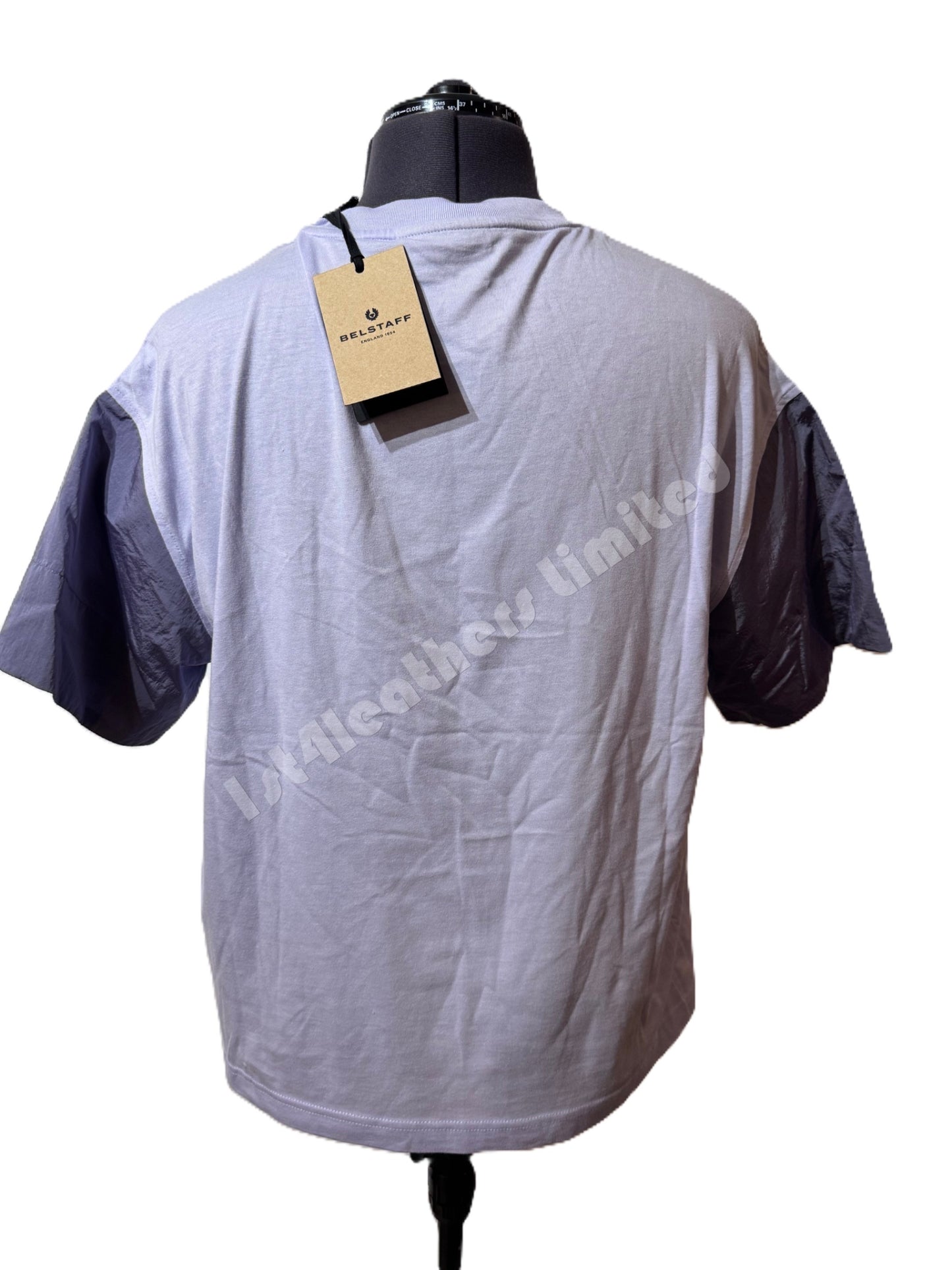 BELSTAFF LADIES SOL COTTON & POLYESTER T-SHIRT VIOLET LARGE RRP £110 BNWT