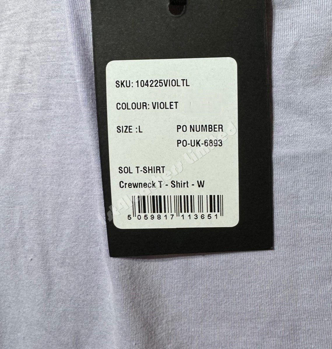 BELSTAFF LADIES SOL COTTON & POLYESTER T-SHIRT VIOLET LARGE RRP £110 BNWT