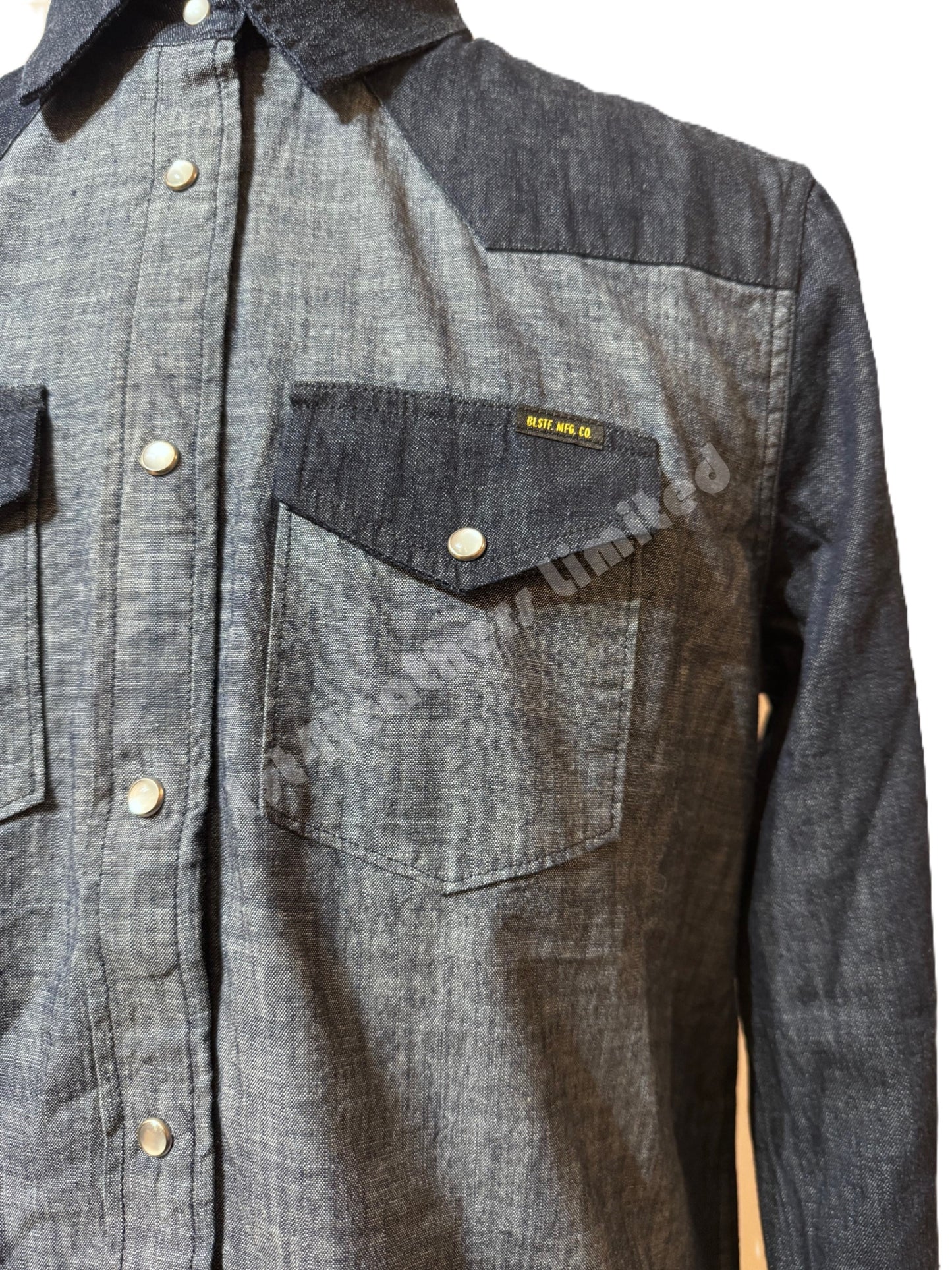 BELSTAFF LADIES REMMIE 2.0 COTTON DENIM SHIRT INDIGO SIZE 44 RRP £170 BNWT