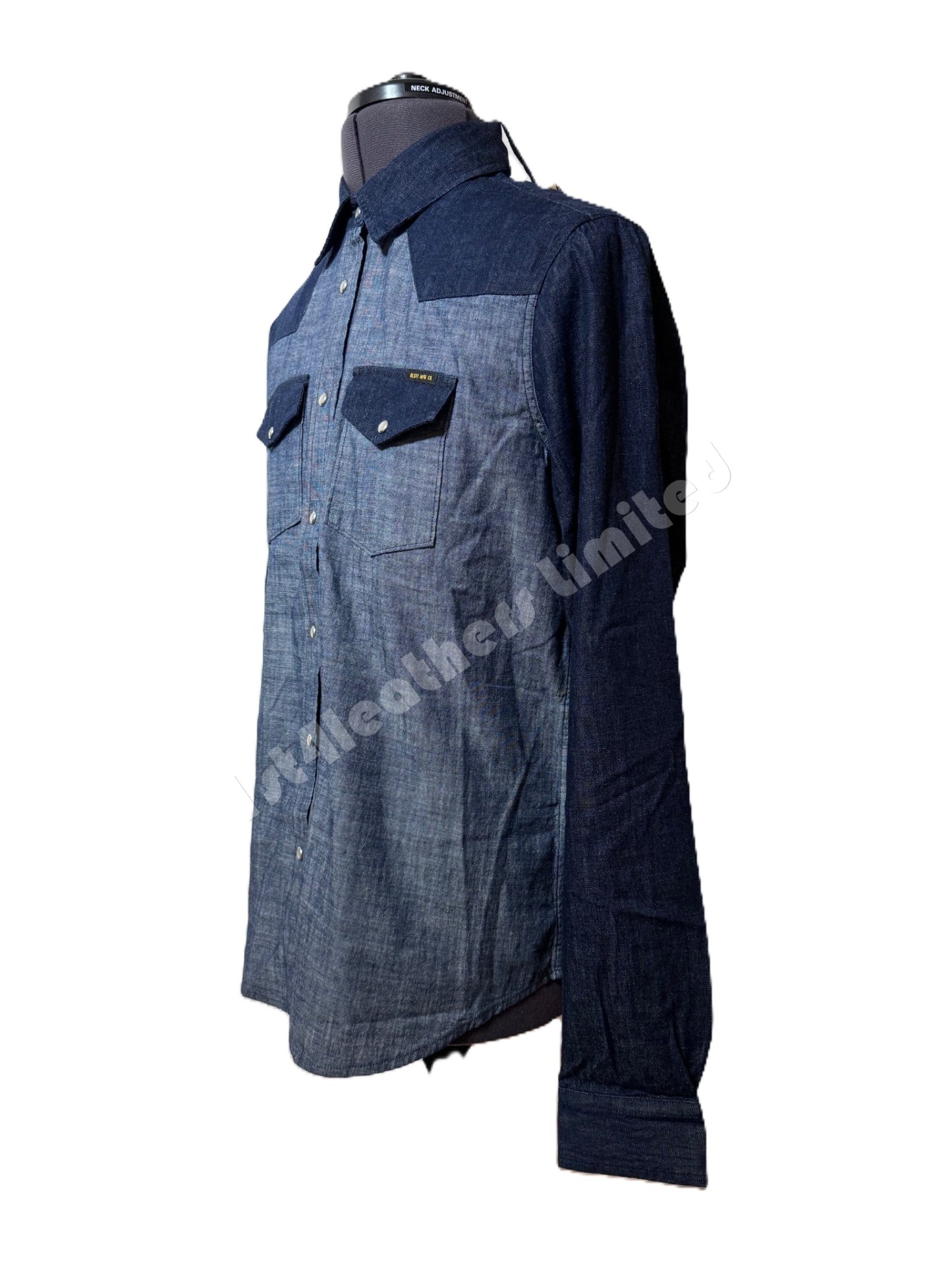 BELSTAFF LADIES REMMIE 2.0 COTTON DENIM SHIRT INDIGO SIZE 44 RRP £170 BNWT