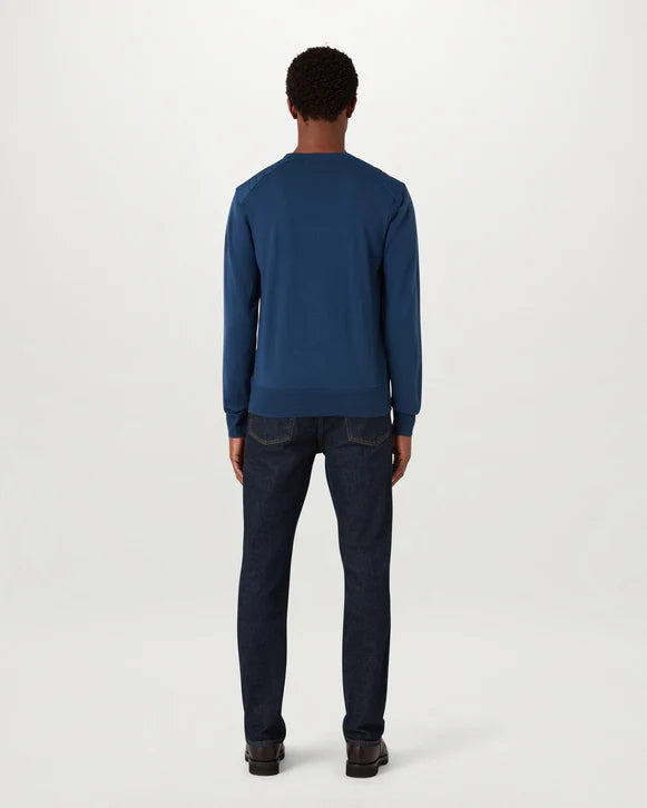 BELSTAFF KERRIGAN CREW NECK MERINO WOOL JUMPER INSIGNIA BLUE RRP £175 BNWT (Copy)