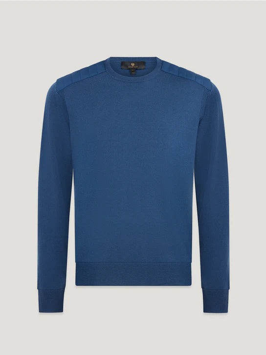 BELSTAFF KERRIGAN CREW NECK MERINO WOOL JUMPER INSIGNIA BLUE RRP £175 BNWT (Copy)