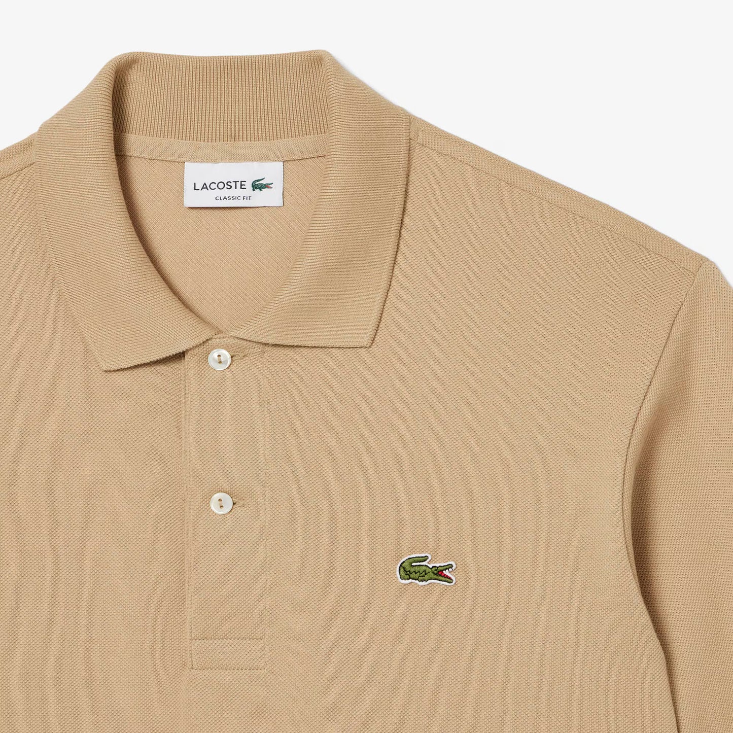 LACOSTE CLASSIC PIQUE COTTON POLO SHIRT BEIGE 5XL RRP £95 BNWT