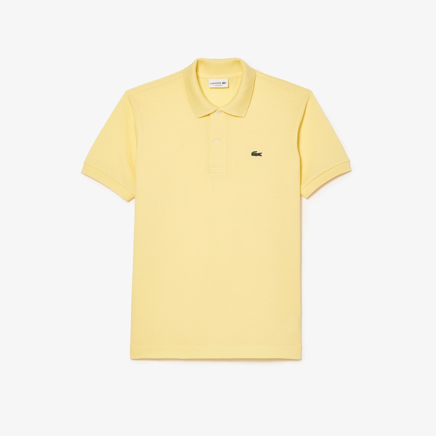 LACOSTE CLASSIC FIT PIQUE COTTON POLO SHIRT YELLOW 5XL RRP £95 BNWT