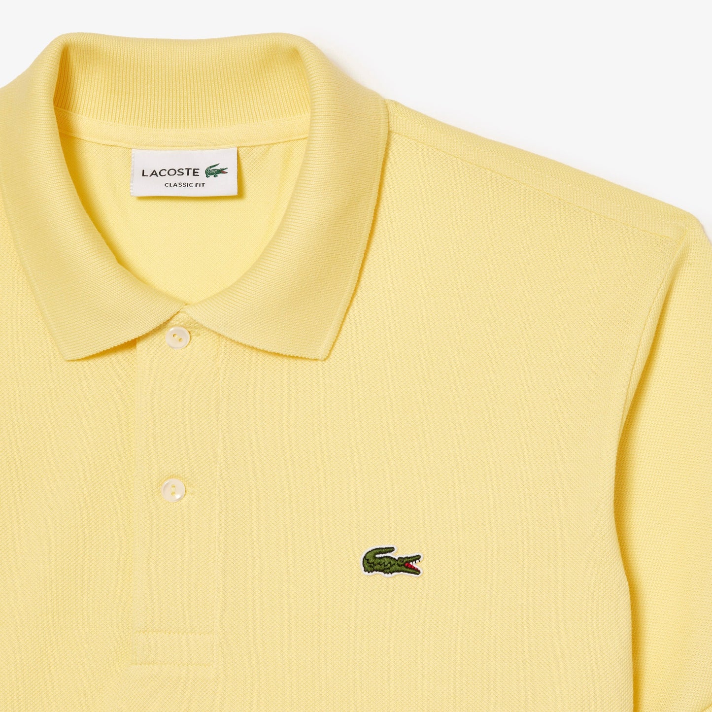 LACOSTE CLASSIC FIT PIQUE COTTON POLO SHIRT YELLOW 5XL RRP £95 BNWT