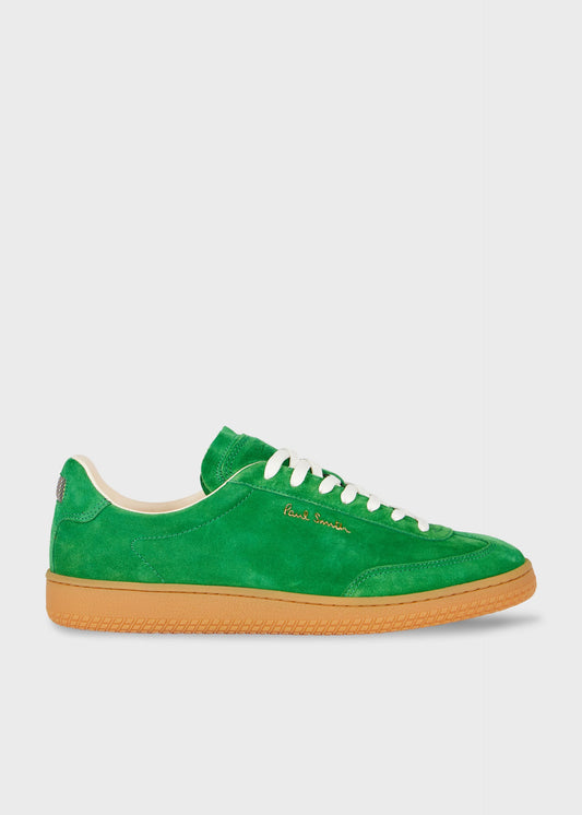 PAUL SMITH COMO SUEDE LEATHER TRAINERS GREEN UK 9 RRP £325 BNIB