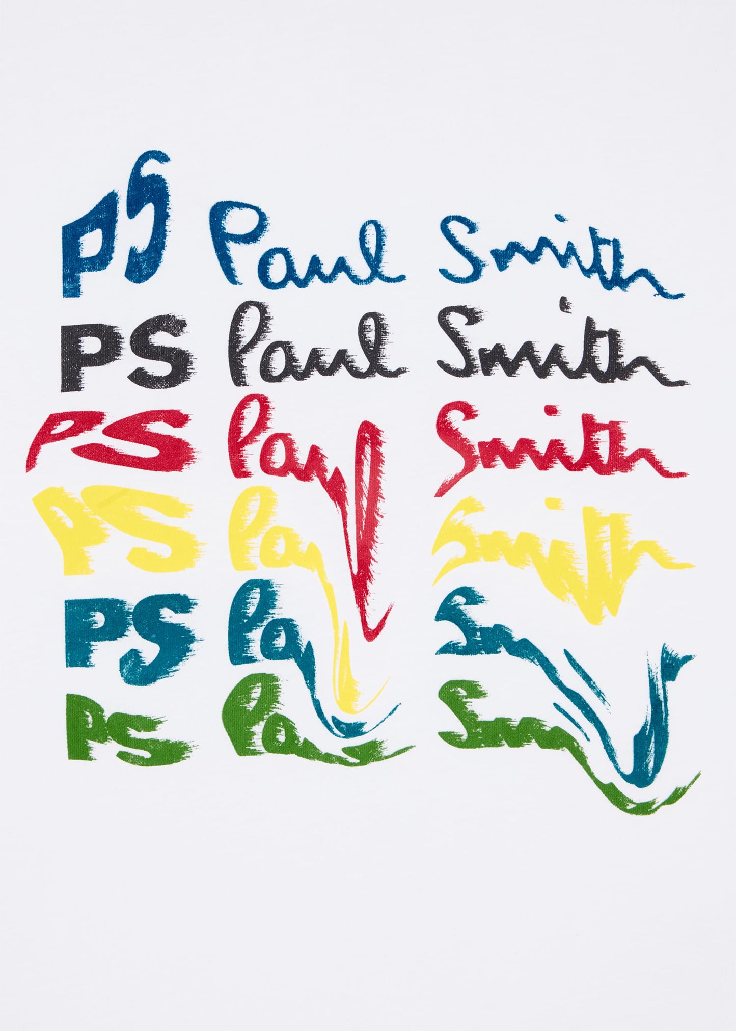 PAUL SMITH PS TWISTED LOGO COTTON T-SHIRT WHITE RRP £70 BNWT