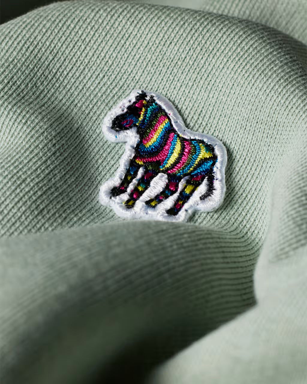 PAUL SMITH PS ZEBRA LOGO CREW NECK SWEATSHIRT PALE GREEN 2XL RRP £125 BNWT