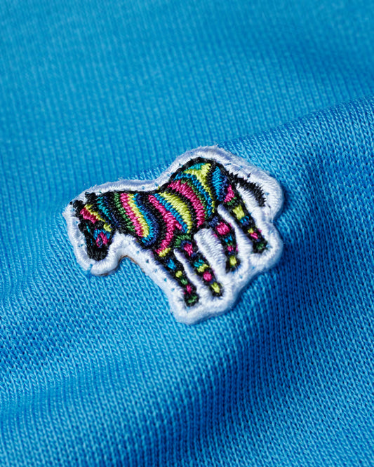 PAUL SMITH PS ZEBRA LOGO CREW NECK SWEATSHIRT MID BLUE XL RRP £125 BNWT