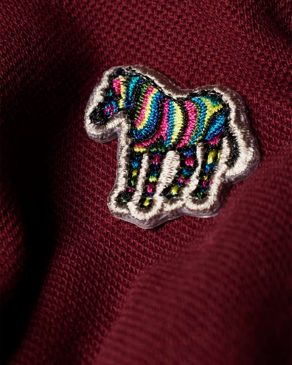 PAUL SMITH PS TIPPED PIQUE COTTON SLIM FIT POLO SHIRT BURGUNDY 2XL RRP £90 BNWT