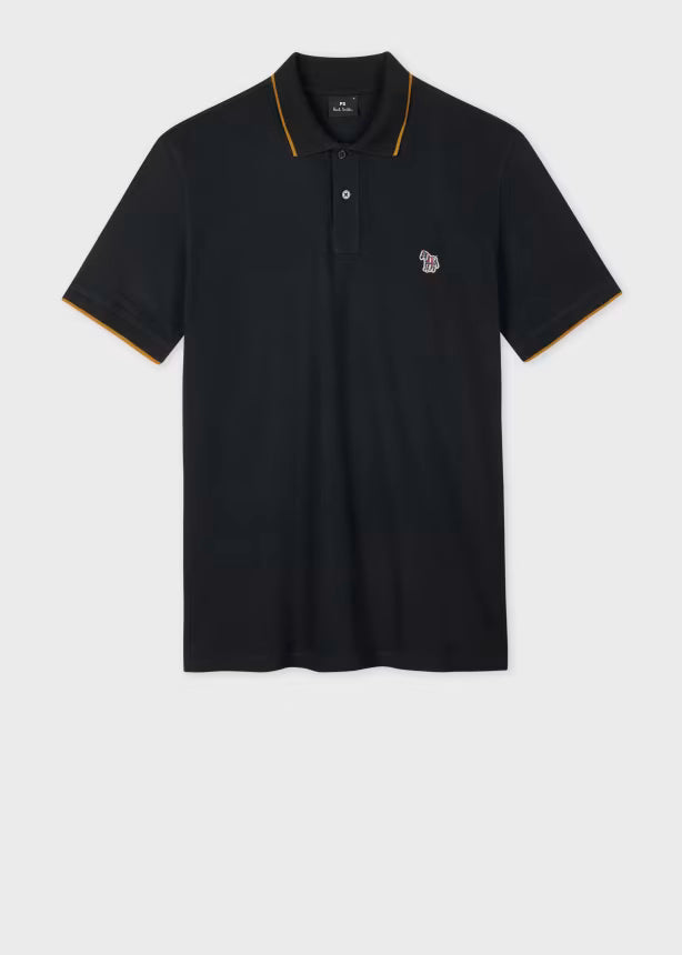 PAUL SMITH PS TIPPED PIQUE COTTON SLIM FIT POLO SHIRT NAVY BLUE 2XL RRP £90 BNWT