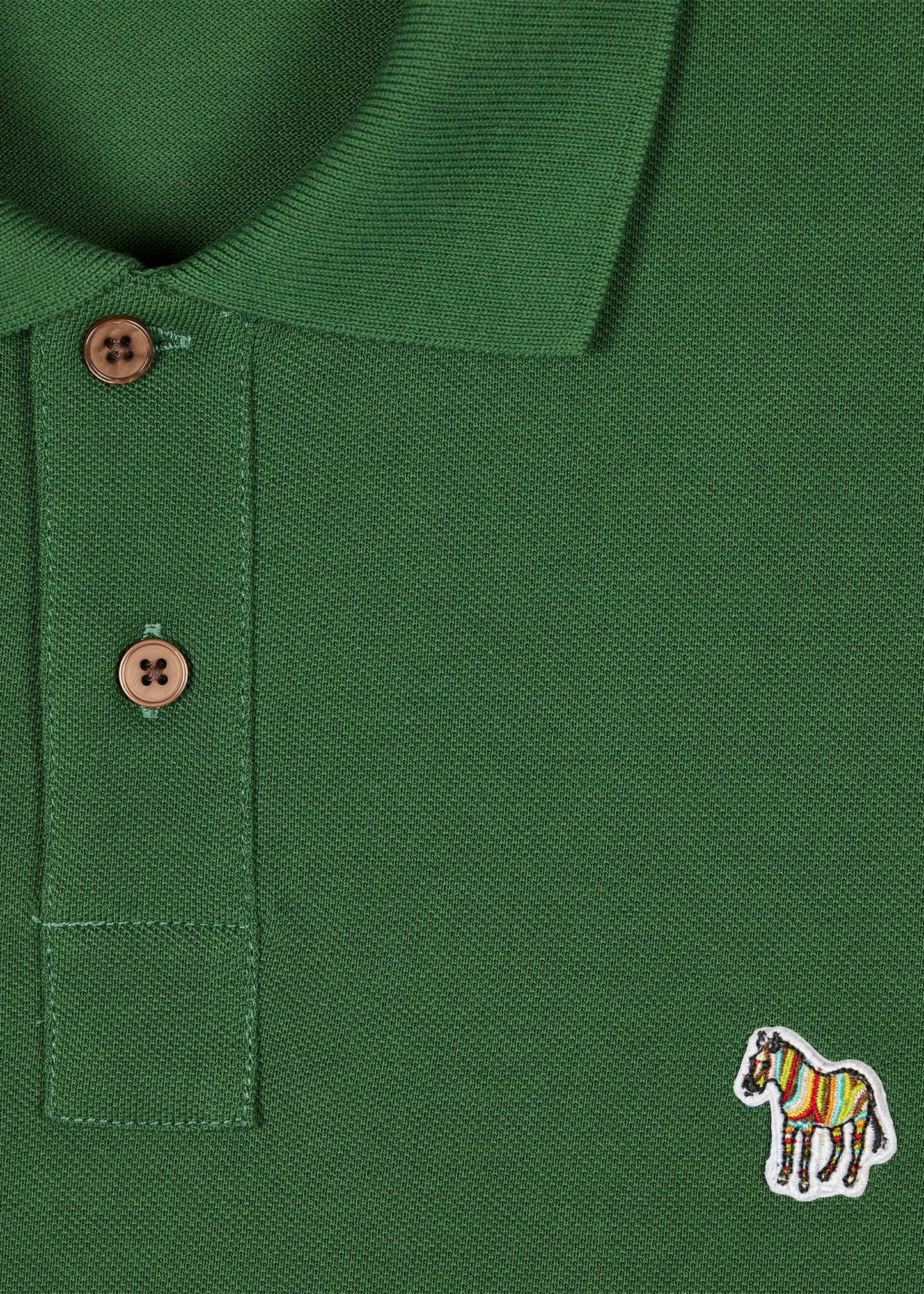 PAUL SMITH PS ZEBRA PIQUE COTTON POLO SHIRT FOREST GREEN (33D) RRP £90 BNWT