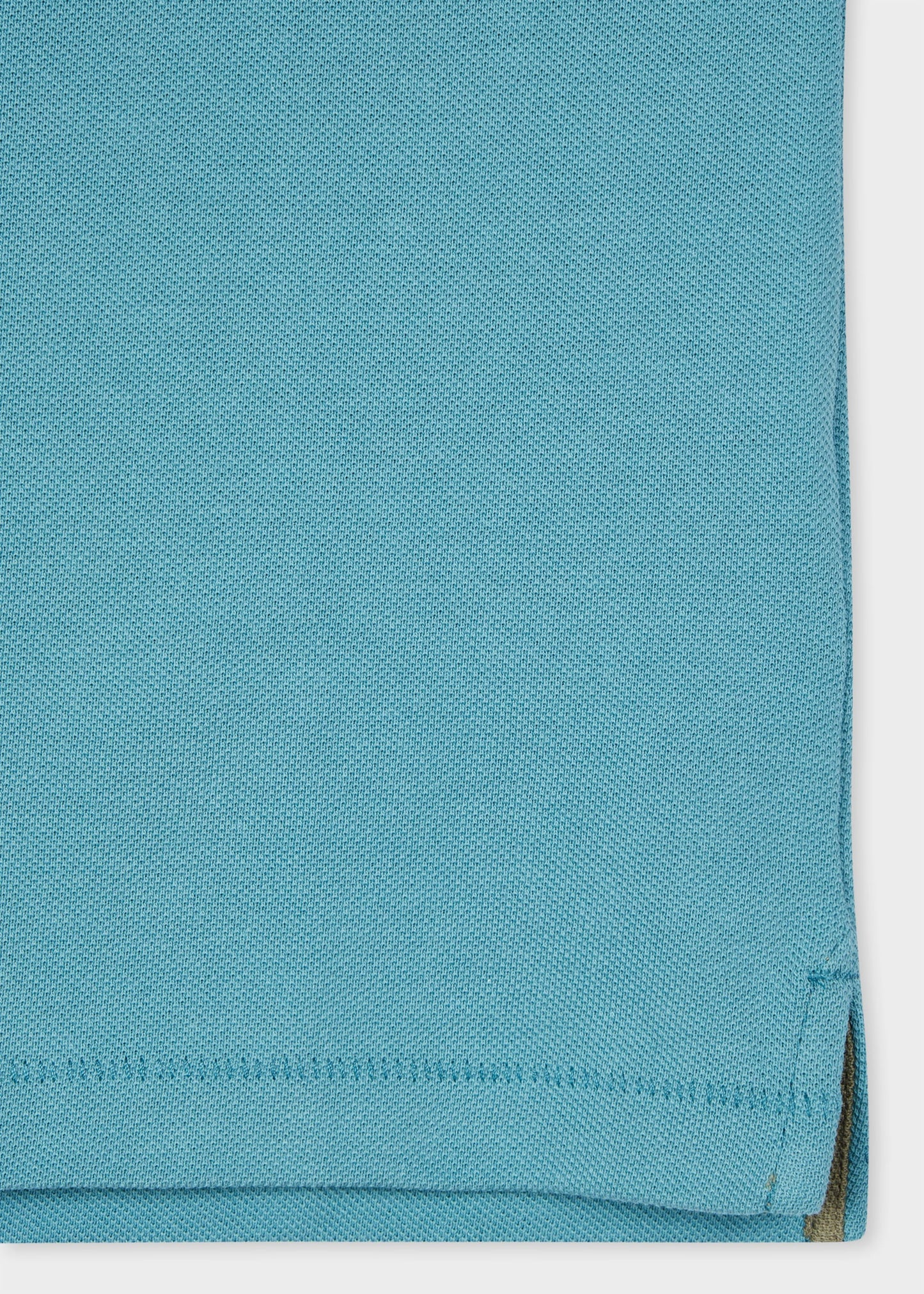 PAUL SMITH PS ZEBRA PIQUE COTTON POLO SHIRT LIGHT TEAL BLUE (32B) RRP £90 BNWT