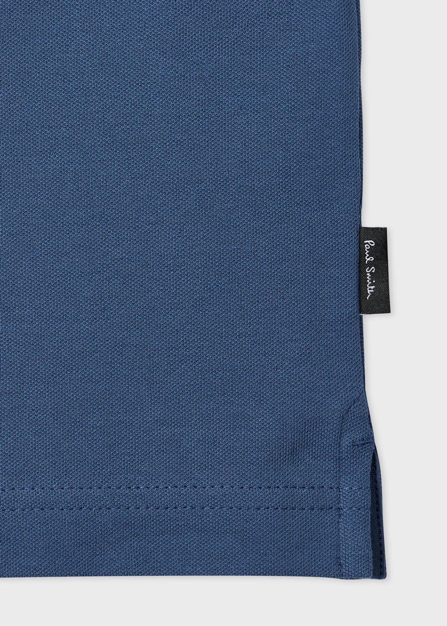 PAUL SMITH BUTTON THROUGH TIPPED POLO SHIRT MID BLUE (46A) 2XL RRP £115 BNWT