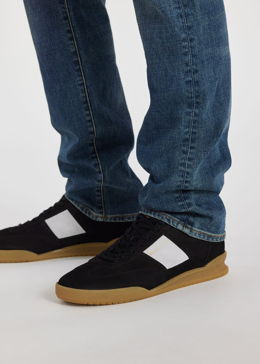 PAUL SMITH PS DOVER NUBUCK LEATHER TRAINERS BLACK & WHITE RRP £195 BNIB