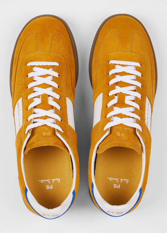 PAUL SMITH PS DOVER SUEDE LEATHER TRAINERS YELLOW OCHRE RRP £195 BNIB