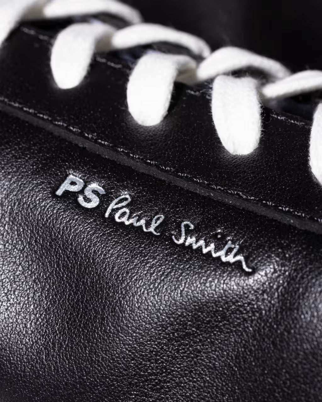 PAUL SMITH PS REX LEATHER LOW TOP TRAINERS BLACK RRP £195 BNIB