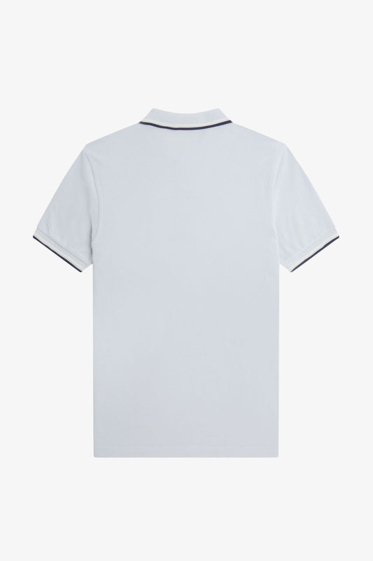 FRED PERRY TWIN TIPPED PIQUE COTTON POLO SHIRT ICE BLUE 3XL RRP £80 BNWT