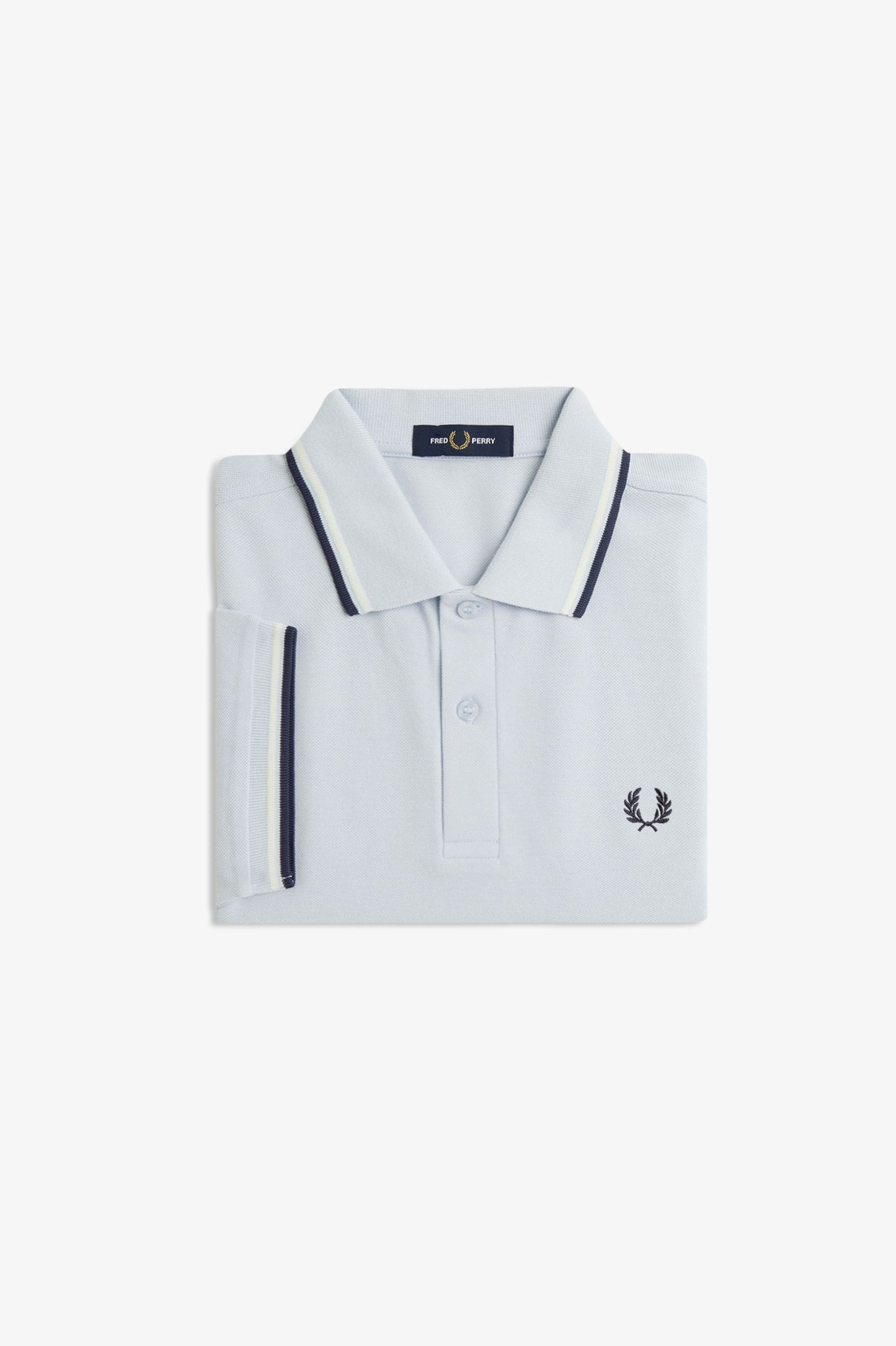 FRED PERRY TWIN TIPPED PIQUE COTTON POLO SHIRT ICE BLUE 3XL RRP £80 BNWT