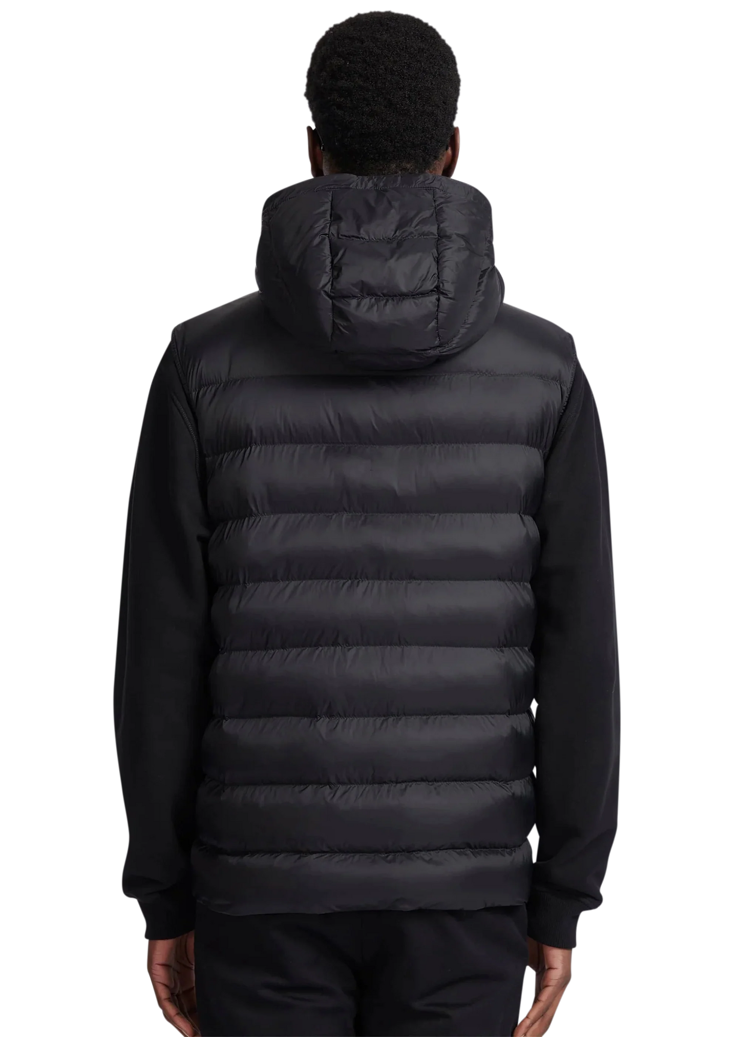 SANDBANKS FRONTIER HOODED PUFFA GILET BLACK 2XL RRP £295 BNWT