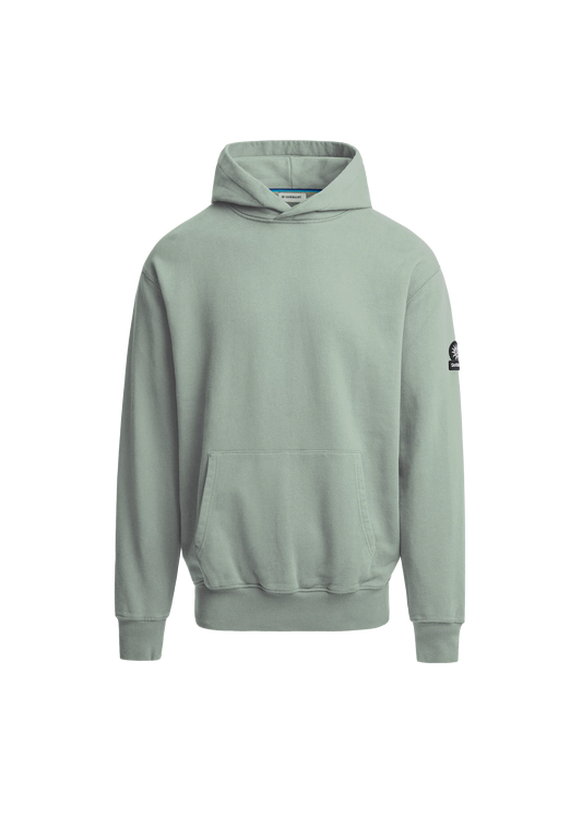 SANDBANKS BADGE LOGO COTTON FLEECE HOODIE SWEATSHIRT SAGE GREEN 3XL RRP £185 NEW