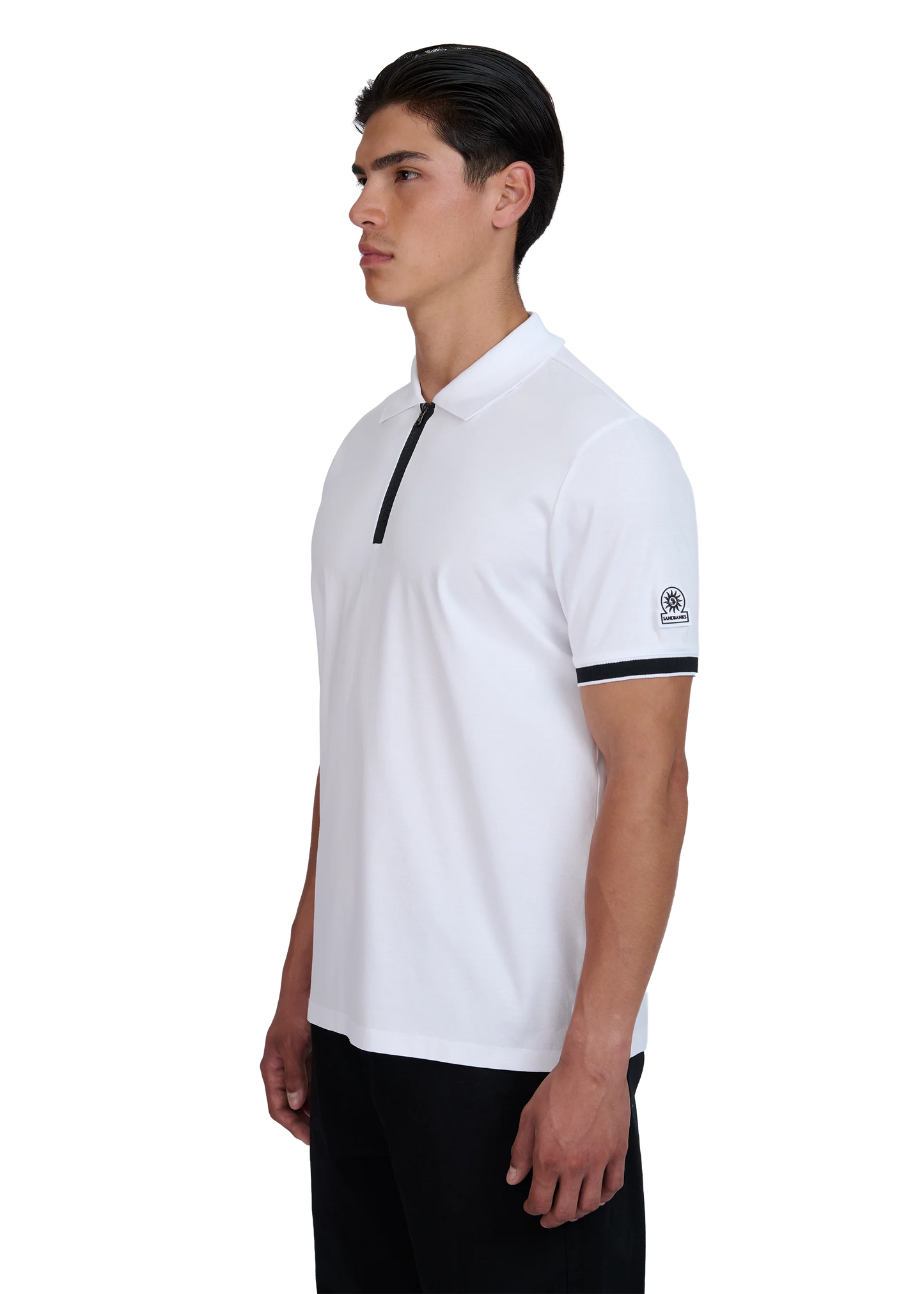 SANDBANKS SILICONE ZIP POLO SHIRT WHITE 2XL RRP £150 BNWT
