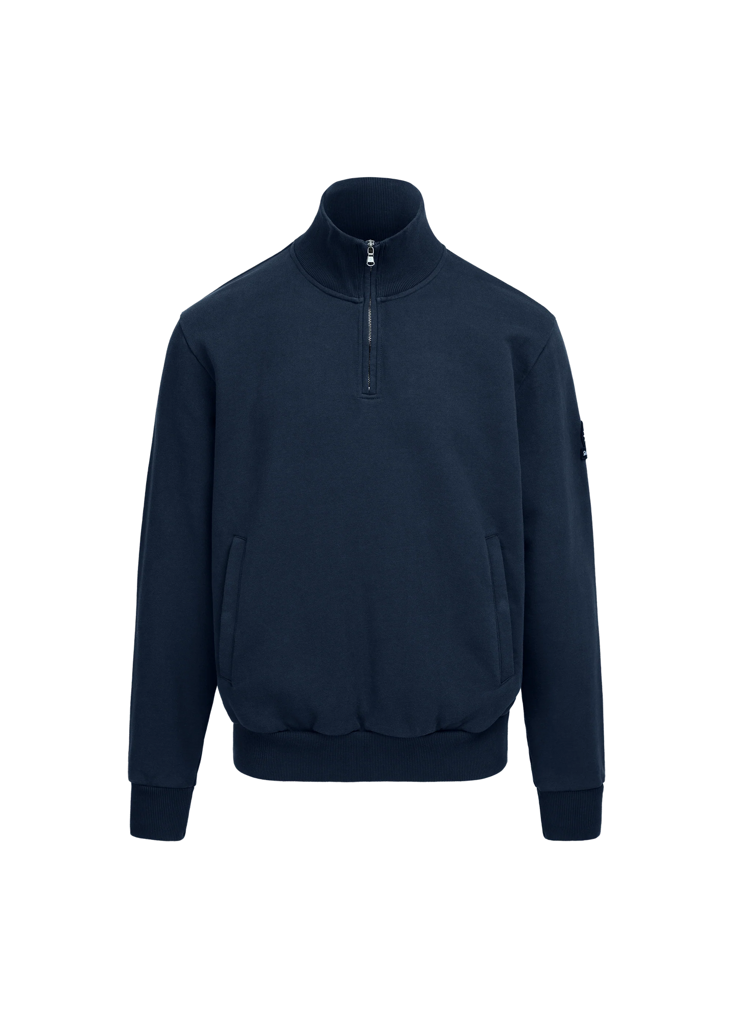 SANDBANKS BADGE LOGO QUARTER ZIP SWEATSHIRT NAVY 5XL RRP £175 BNWT