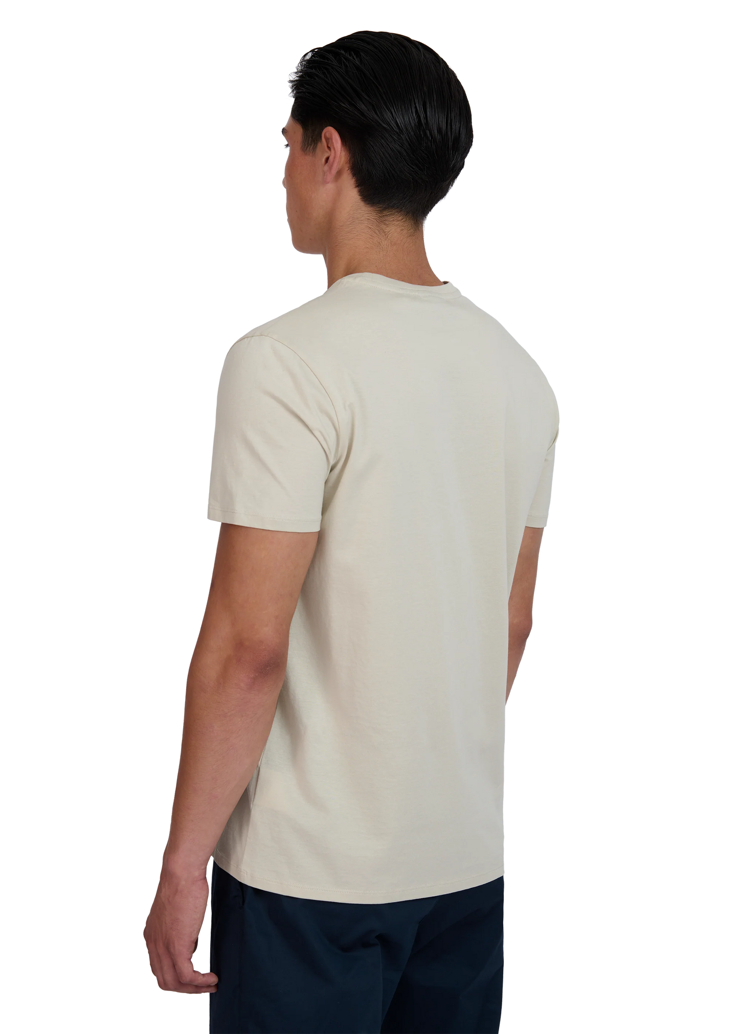 SANDBANKS BADGE LOGO SLIM FIT T-SHIRT STONE BEIGE RRP £85 BNWT
