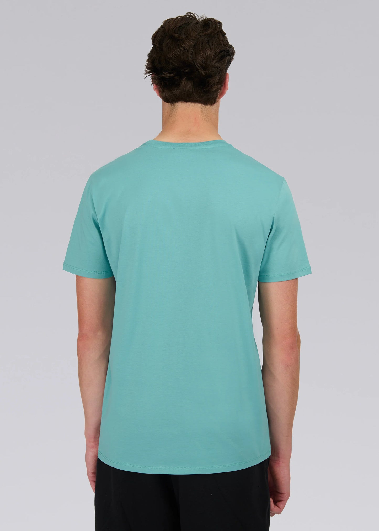 SANDBANKS BADGE LOGO COTTON T-SHIRT CRYSTAL TURQUOISE BLUE SLIM FIT XL RRP £85 BNWT