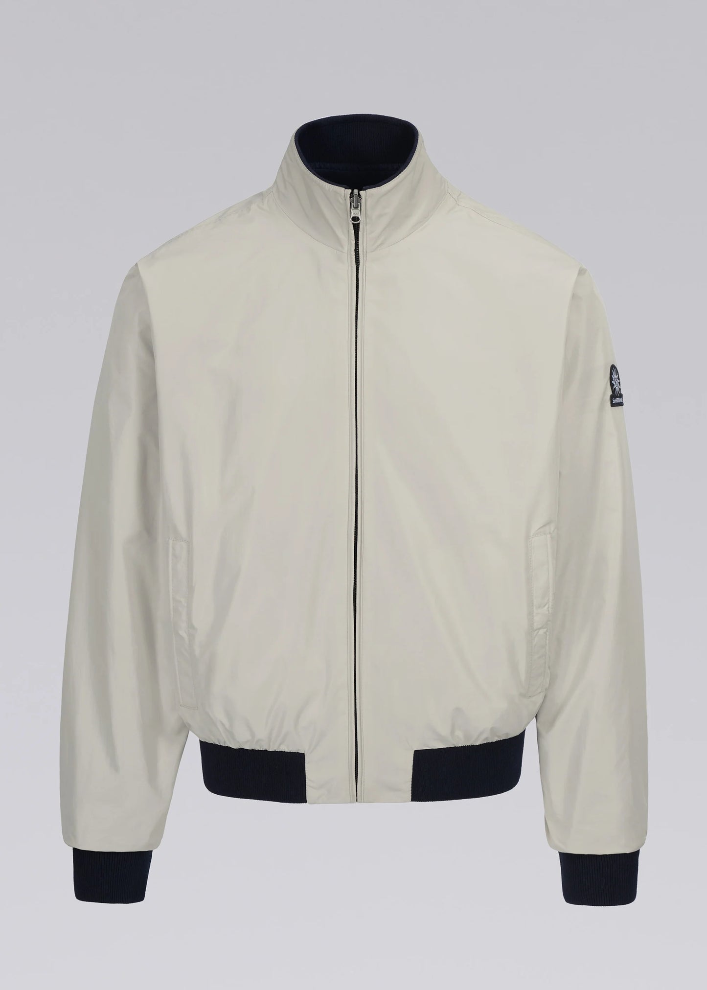 SANDBANKS REVERSIBLE FUNNEL NECK BOMBER JACKET NAVY/STONE M/XL RRP £325 BNWT