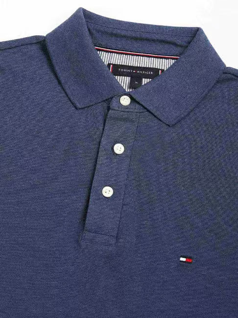 TOMMY HILFIGER SLIM FIT PIQUE COTTON POLO SHIRT TEAL BLUE LARGE RRP £75 BNWT