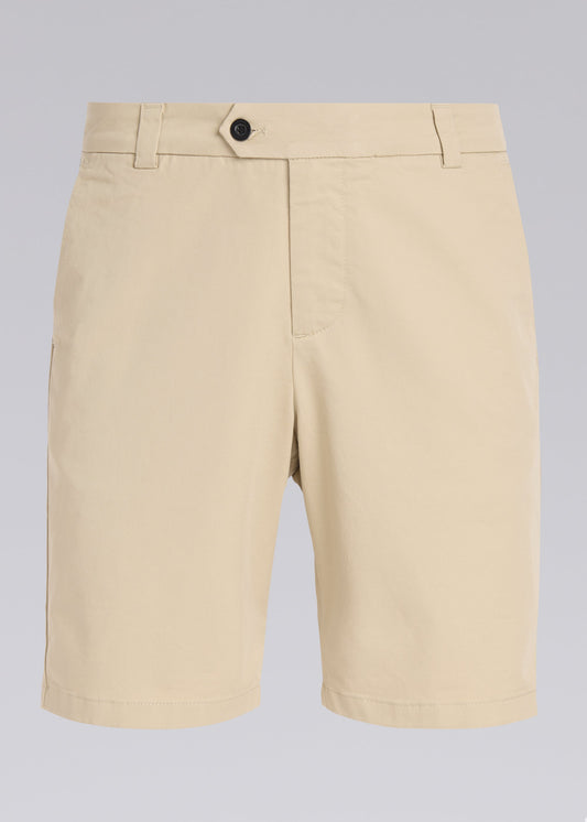 SANDBANKS BADGE LOGO CHINO SHORTS STONE 32 WAIST RRP £155 BNWT