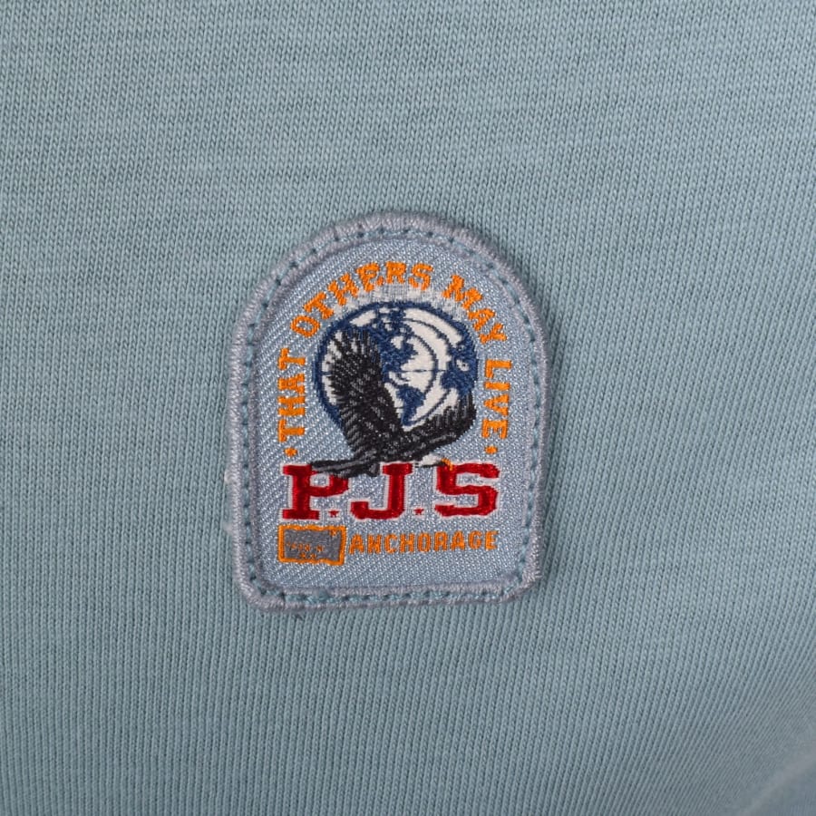 PARAJUMPERS PATCH LOGO COTTON T-SHIRT SMOKE BLUE 3XL RRP £70 BNWT