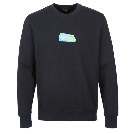 PAUL SMITH PS LOGO CREW NECK SWEATSHIRT DARK NAVY 2XL RRP £135 BNWT