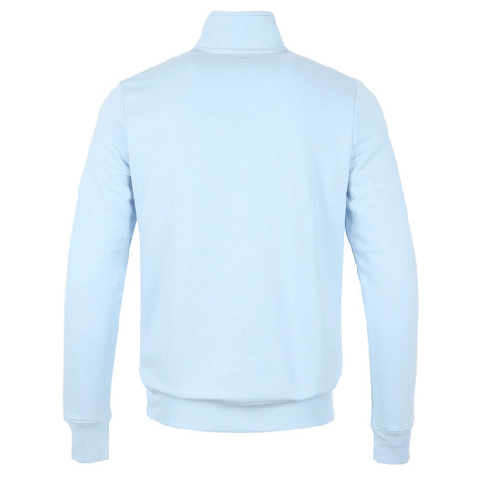 PAUL SMITH PS QUARTER ZIP COTTON FLEECE SWEATSHIRT SKY BLUE 2XL RRP £135 BNWT