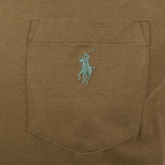 POLO RALPH LAUREN CLASSIC FIT COTTON POCKET T-SHIRT BROWN 2XL RRP £75 BNWT