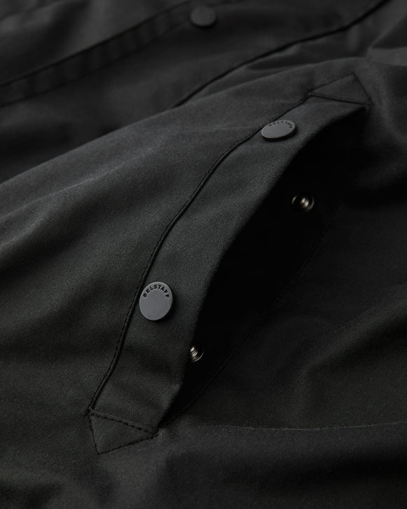 BELSTAFF SERVICE WAXED COTTON COAT BLACK UK42 XL RRP £725