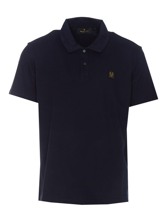 BELSTAFF MONITOR MICRO PIQUE COTTON POLO SHIRT IN DARK INK NAVY M RRP £110 BNWT