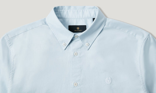 BELSTAFF STREET LONG SLEEVE COTTON SHIRT SKY BLUE 3XL RRP £130 BNWT