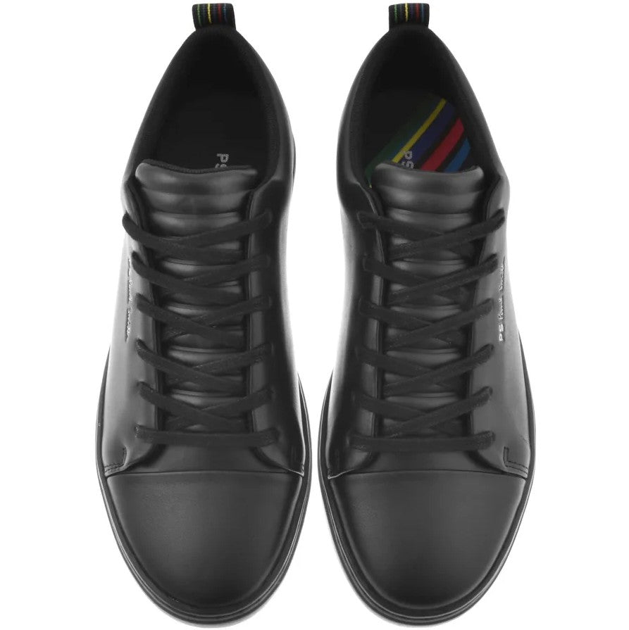 PAUL SMITH PS LEE LEATHER LOW TOP TRAINERS BLACK UK 10 RRP £195 BNIB