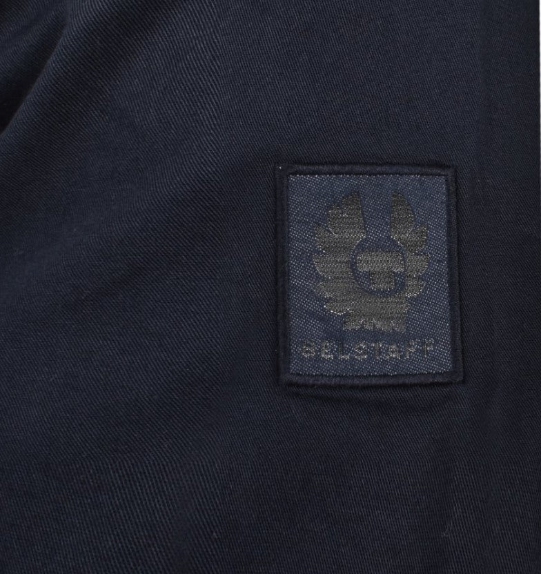 BELSTAFF SCALE SHORT SLEEVE COTTON SHIRT DARK INK NAVY RRP £120 BNWT