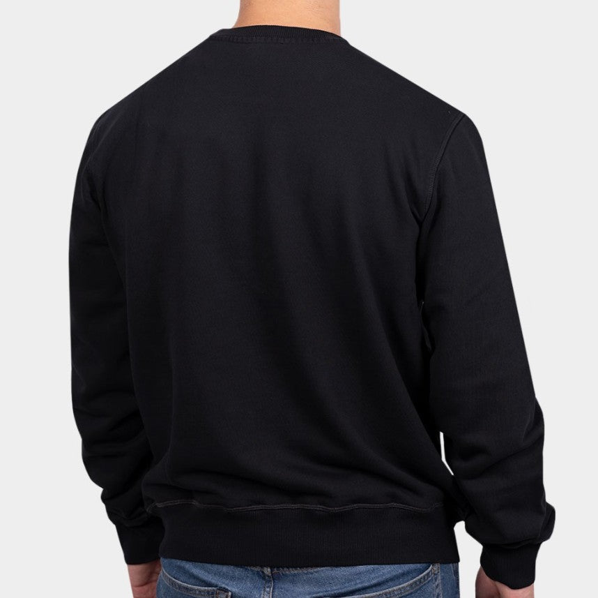 DIESEL INDUSTRY GINN CREW NECK SWEATSHIRT NAVY BLUE LARGE RRP £150 BNWT